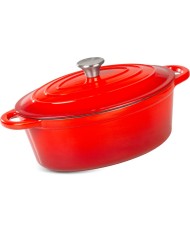 Pekáč MagicHome Castora line, oválny, kastról, 30 cm, 4,4 lit. s pokrievkou, smaltovaná liatina