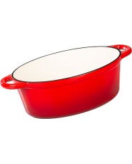 Pekáč MagicHome Castora line, oválny, kastról, 30 cm, 4,4 lit. s pokrievkou, smaltovaná liatina