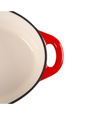 Pekáč MagicHome Castora line, oválny, kastról, 30 cm, 4,4 lit. s pokrievkou, smaltovaná liatina