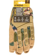 Rukavice Strend Pro Camo, pracovné, camouflage, veľkosť 9/L
