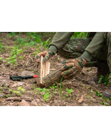 Rukavice Strend Pro Camo, pracovné, camouflage, veľkosť 9/L