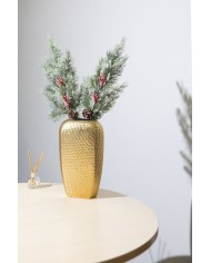 Vetvička MagicHome Vianoce, s bobuľkami, 65 cm