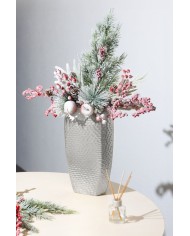 Vetvička MagicHome Vianoce, s bobuľkami, 65 cm