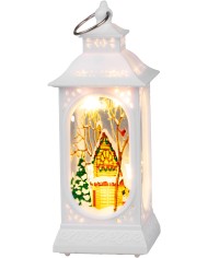 Lampáš MagicHome Vianoce, plast, 5xLED teplá biela, 4.8x4.8x12.8 cm, 3xLR44