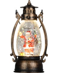 Lampáš MagicHome Vianoce, Santa, plast, 1xLED teplá biela, 8x6.5x14 cm, 3xLR44