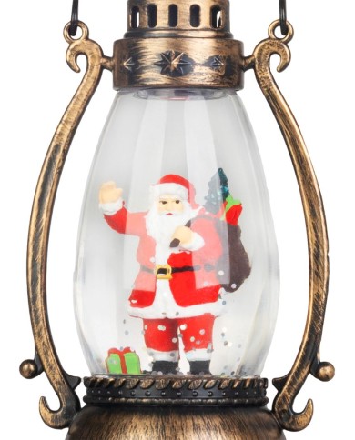 Lampáš MagicHome Vianoce, Santa, plast, 1xLED teplá biela, 8x6.5x14 cm, 3xLR44