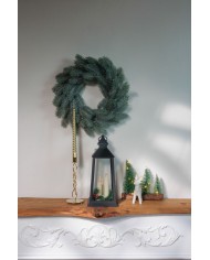 Lampáš MagicHome Vianoce, plast, čierny, 3xLED žltá, 14x14x35 cm, 3xAAA