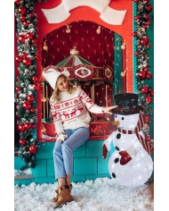 Dekorácia MagicHome Vianoce, snehuliak, kov/textil, 90xLED teplá biela, časovač, 50.8x40.6x91 cm