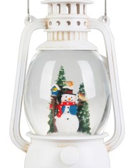 Lampáš MagicHome Vianoce, snehuliak, plast, 1xLED teplá biela, 12x10x20.5 cm, 3xAA