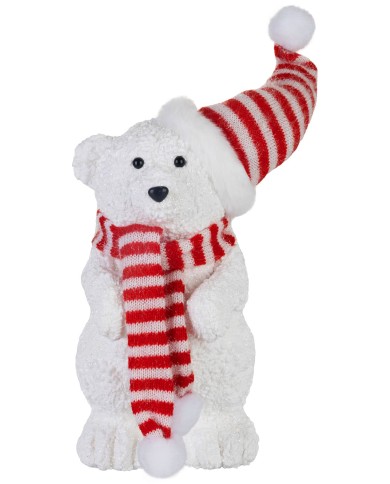 Dekorácia MagicHome Vianoce, medveď, 14x14x37 cm