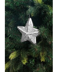 Dekorácia MagicHome Vianoce, hviezda, 14x14x3 cm