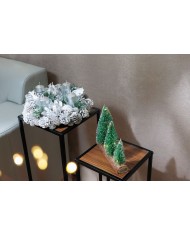 Veniec MagicHome Vianoce, adventný, biely, 32 cm