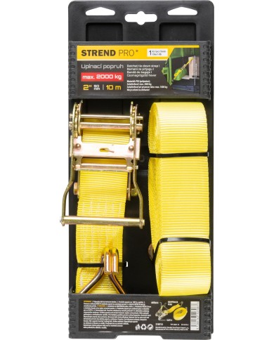 Popruh upínací Strend Pro, pás s račňou, 50 mm, L-10 m, max. 2000 kg