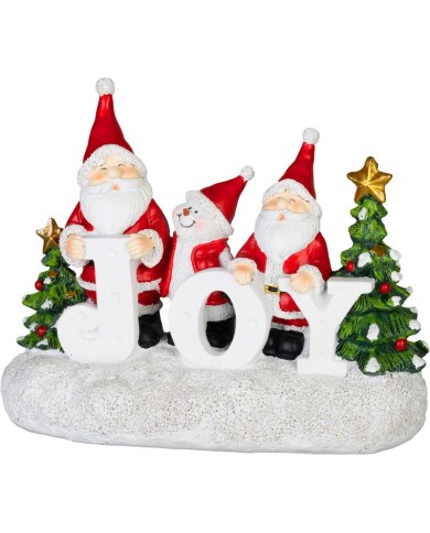 Dekorácia MagicHome Vianoce, Santa JOY, 11x24.5x19.5 cm