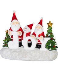 Dekorácia MagicHome Vianoce, Santa JOY, 11x24.5x19.5 cm