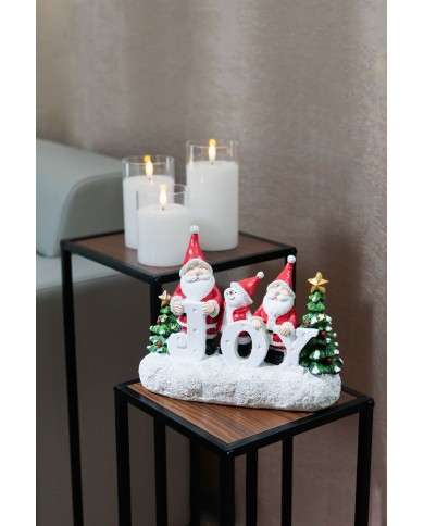 Dekorácia MagicHome Vianoce, Santa JOY, 11x24.5x19.5 cm