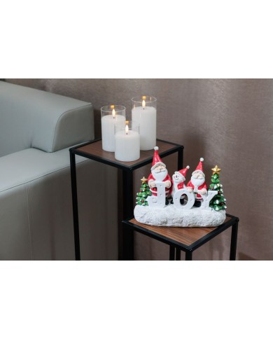 Dekorácia MagicHome Vianoce, Santa JOY, 11x24.5x19.5 cm