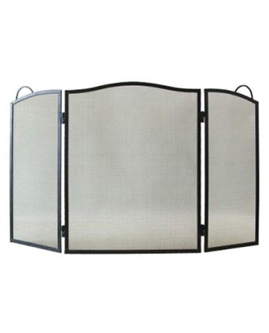 Zástena FS1, 60x95 cm, čierna, clona ku krbu