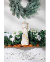 Dekorácia MagicHome Vianoce, Anjel, LED, 9x9.3x26 cm