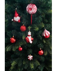 Gule MagicHome Vianoce, sada, 47 ks, červené, mix, na vianočný stromček