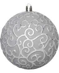 Gule MagicHome Vianoce, sada, 3 ks, strieborná, na vianočný stromček, 10 cm