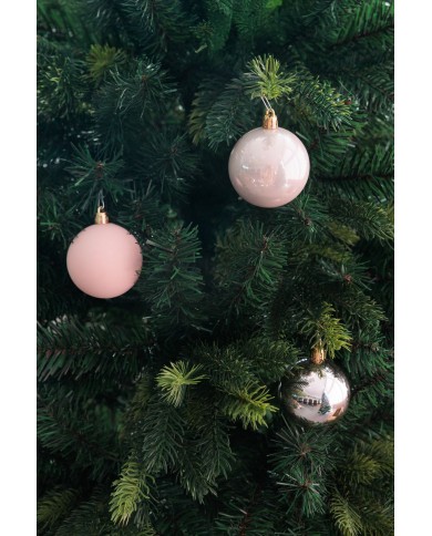 Gule MagicHome Vianoce, sada, 20 ks, ružové, mix, na vianočný stromček, 6 cm