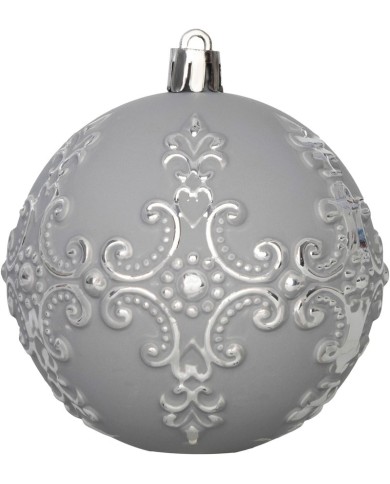 Gule MagicHome Vianoce, sada, 3 ks, strieborná, na vianočný stromček, 8 cm