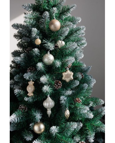 Gule MagicHome Vianoce, sada, 32 ks, šampaň, mix, na vianočný stromček