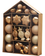Gule MagicHome Vianoce, sada, 32 ks, bronzové, mix, na vianočný stromček
