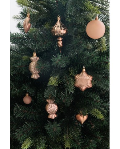 Gule MagicHome Vianoce, sada, 32 ks, bronzové, mix, na vianočný stromček