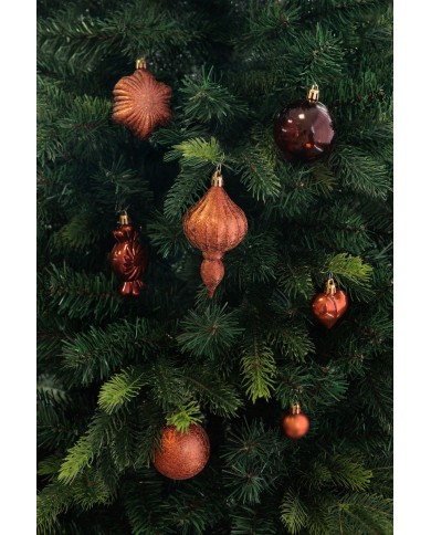 Gule MagicHome Vianoce, sada, 32 ks, medené, mix, na vianočný stromček