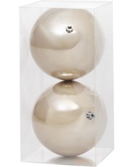 Gule MagicHome Vianoce, 2 ks, béžové, na vianočný stromček, 12 cm