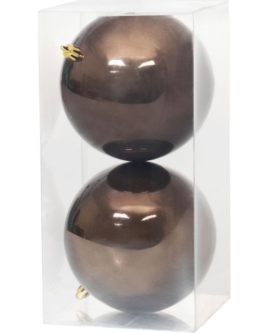 Gule MagicHome Vianoce, 2 ks, hnedé, na vianočný stromček, 12 cm