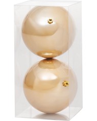 Gule MagicHome Vianoce, 2 ks, zlaté, na vianočný stromček, 12 cm