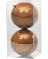 Gule MagicHome Vianoce, 2 ks, bronzové, na vianočný stromček, 12 cm