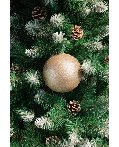 Gule MagicHome Vianoce, 2 ks, šampaň, na vianočný stromček, 12 cm