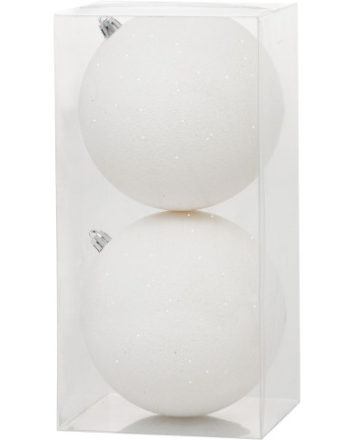 Gule MagicHome Vianoce, 2 ks, biele, na vianočný stromček, 12 cm