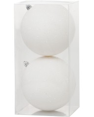 Gule MagicHome Vianoce, 2 ks, biele, na vianočný stromček, 12 cm