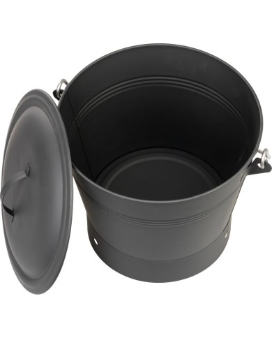 Nádoba Strend Pro, nádoba na popol, s vekom, 8L, vedro