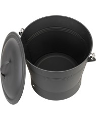 Nádoba Strend Pro, nádoba na popol, s vekom, 8L, vedro