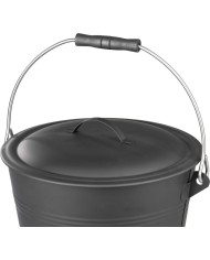 Nádoba Strend Pro, nádoba na popol, s vekom, 8L, vedro