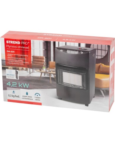 Ohrievač Strend Pro DA-201F 4,2kW, plynový, skladací, bez hadice a regulátora plynu