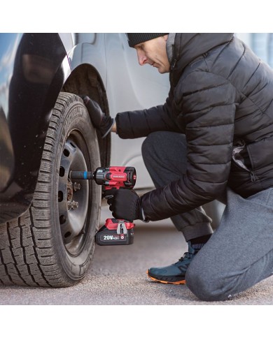 Uťahovák Worcraft CIW-S20LiB-850 ShareSYS, 20V Li-Ion, rázový, 850Nm, 1/2" square