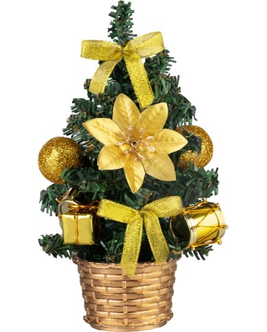 Dekorácia MagicHome Vianoce, stromček, s bubnom, 21 cm