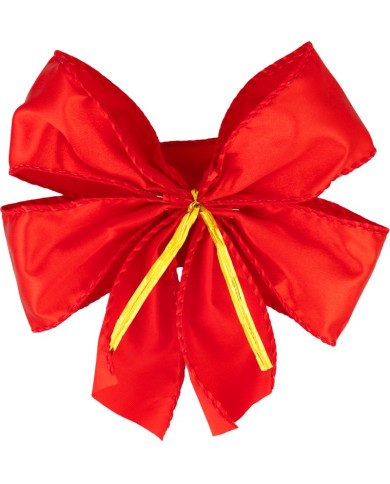 Dekorácia MagicHome Vianoce, mašla, červená, bal. 2ks, 13 x 16 cm