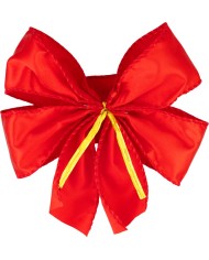 Dekorácia MagicHome Vianoce, mašla, červená, bal. 2ks, 13 x 16 cm