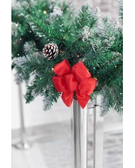 Dekorácia MagicHome Vianoce, mašla, červená, bal. 2ks, 13 x 16 cm