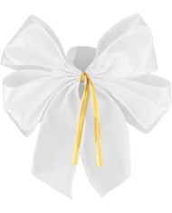 Dekorácia MagicHome Vianoce, mašla, biela, bal. 2ks, 13 x 16 cm