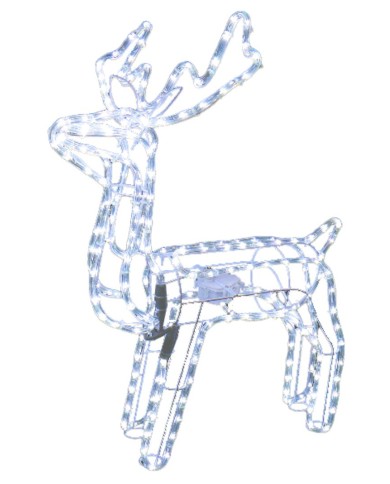 Dekorácia MagicHome Vianoce, Sob, 216x LED studená biela, s otočnou hlavou, 230V, 50 Hz, exteriér, 73x44x82 cm