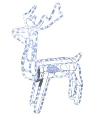 Dekorácia MagicHome Vianoce, Sob, 216x LED studená biela, s otočnou hlavou, 230V, 50 Hz, exteriér, 73x44x82 cm